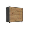 KOMMODE Mailand Typ 3  in 79/73/33 cm  - Anthrazit/Schwarz, MODERN, Holzwerkstoff/Kunststoff (79/73/33cm) - MID.YOU