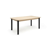 ESSTISCH in Metall, Holzwerkstoff 180/100/76 cm   - Hellbraun/Schwarz, Natur, Holzwerkstoff/Metall (180/100/76cm) - Tom Tailor