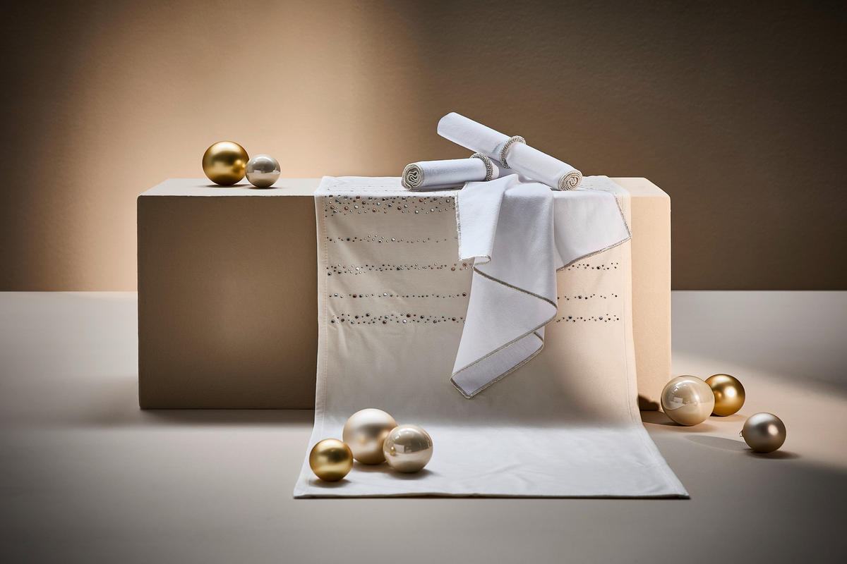 TISCHLÄUFER 40/140 cm  - Creme, LIFESTYLE, Textil (40/140cm) - X-Mas