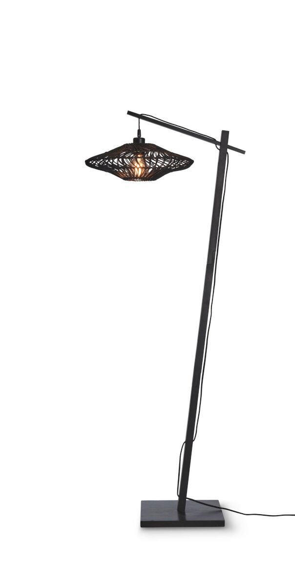 GOLVLAMPA GOOD&MOJO  63/40/150 cm    - svart, Trend, naturmaterial (63/40/150cm) - Good & Mojo