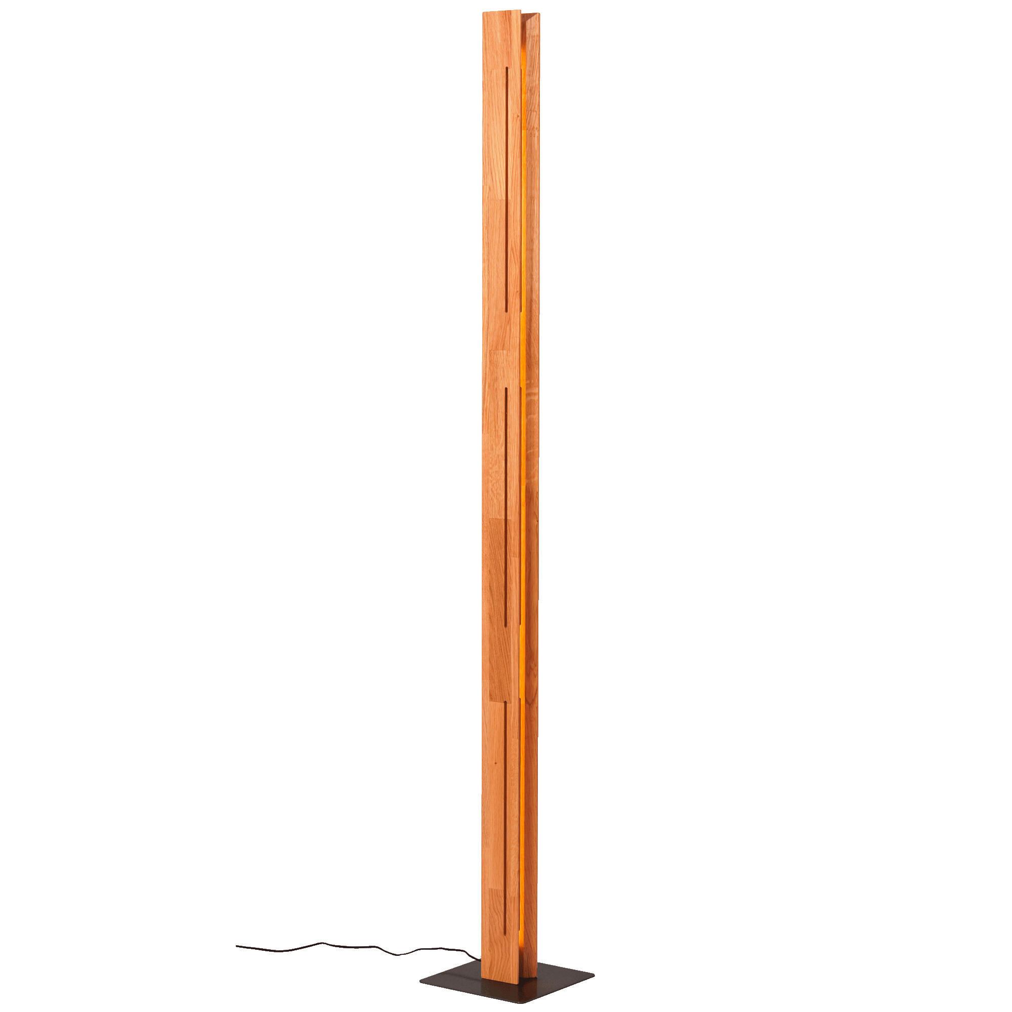 LED-STEHLEUCHTE 21/150/21 cm    - Schwarz, Design, Holz/Metall (21/150/21cm)