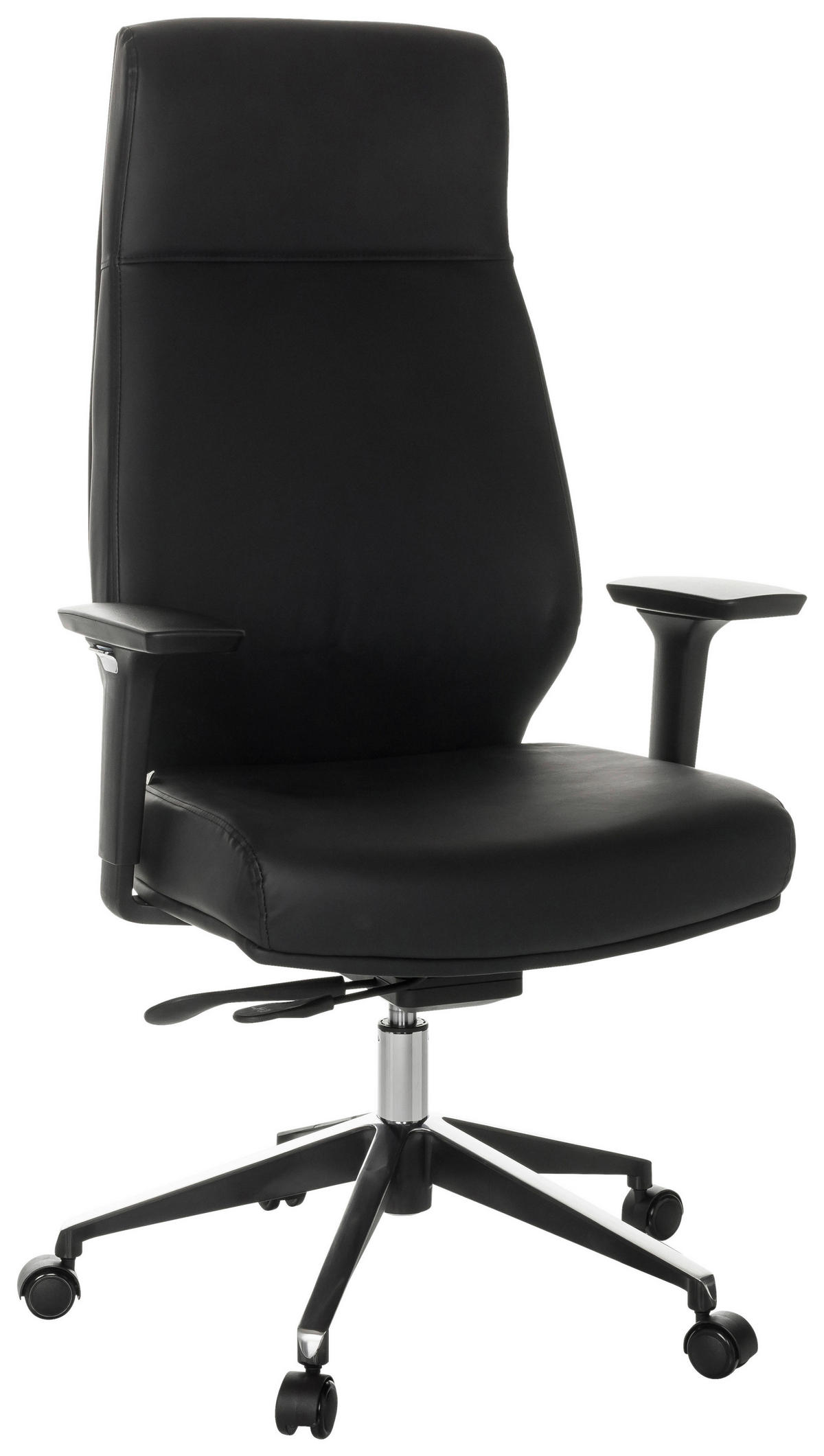 KANCELÁŘSKÉ KŘESLO, černá - černá, Basics, kov/plast (68/123-130/68cm) - MID.YOU