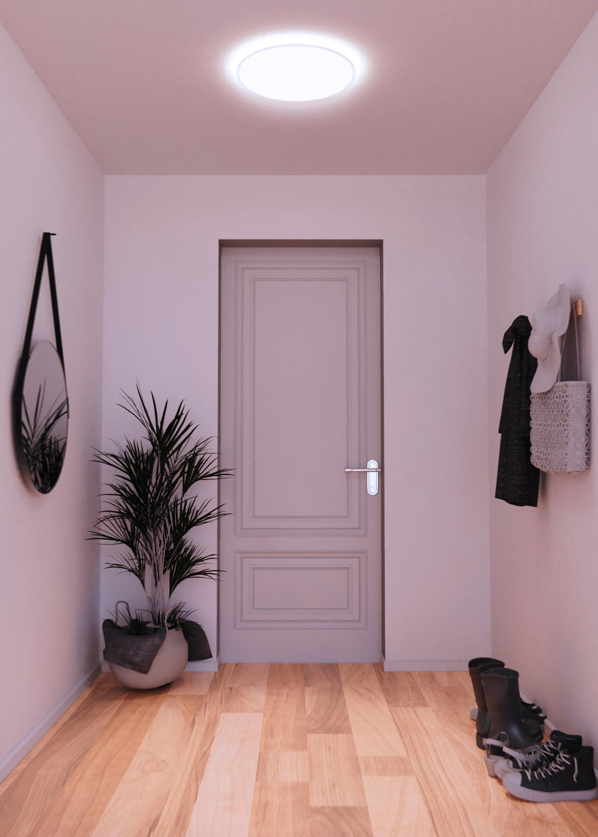 LED Decken-/Wandpanel 45 cm  45/5,1 cm    - Weiß, Basics, Kunststoff (45/5,1cm) - Tint