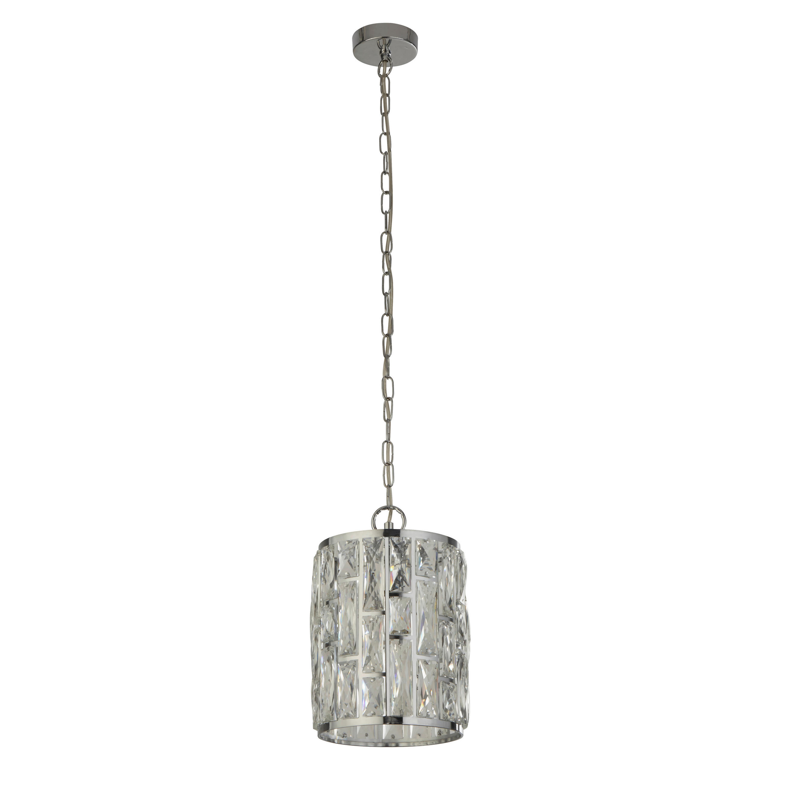 SVJETILJKA VISEĆA 22/31-152 cm Bijou - boje kroma, Design, staklo/metal (22/31-152cm)