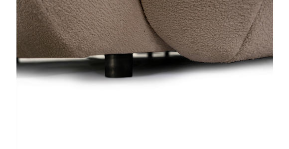 BIGSOFA Webstoff Beige  - Beige/Schwarz, KONVENTIONELL, Kunststoff/Textil (243/90,5/130cm) - Ambia Home