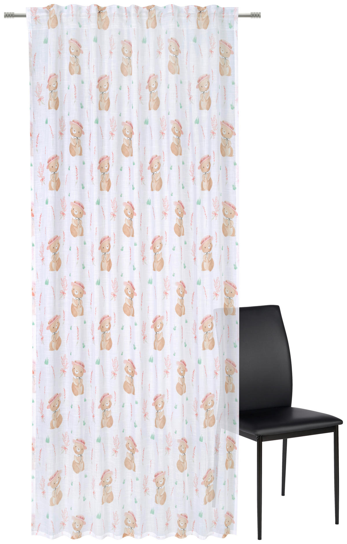 HOTOVÝ ZÁVĚS, průhledné, 140/245 cm - vícebarevná, Trend, textil (140/245cm) - Ben'n'jen