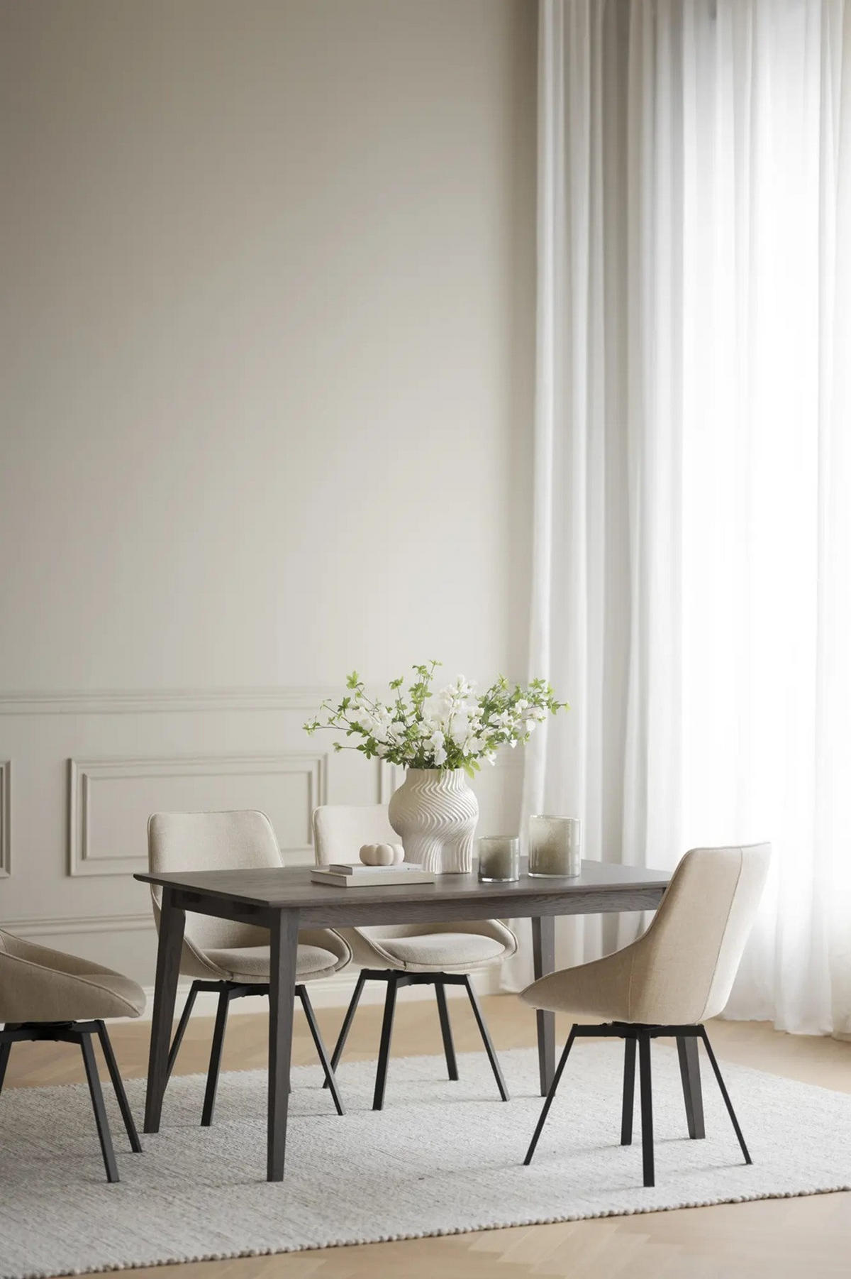 MATBORD mörkbrun rektangulär  utdragbar  - mörkbrun, Design, trä (140/90/74cm) - Rowico