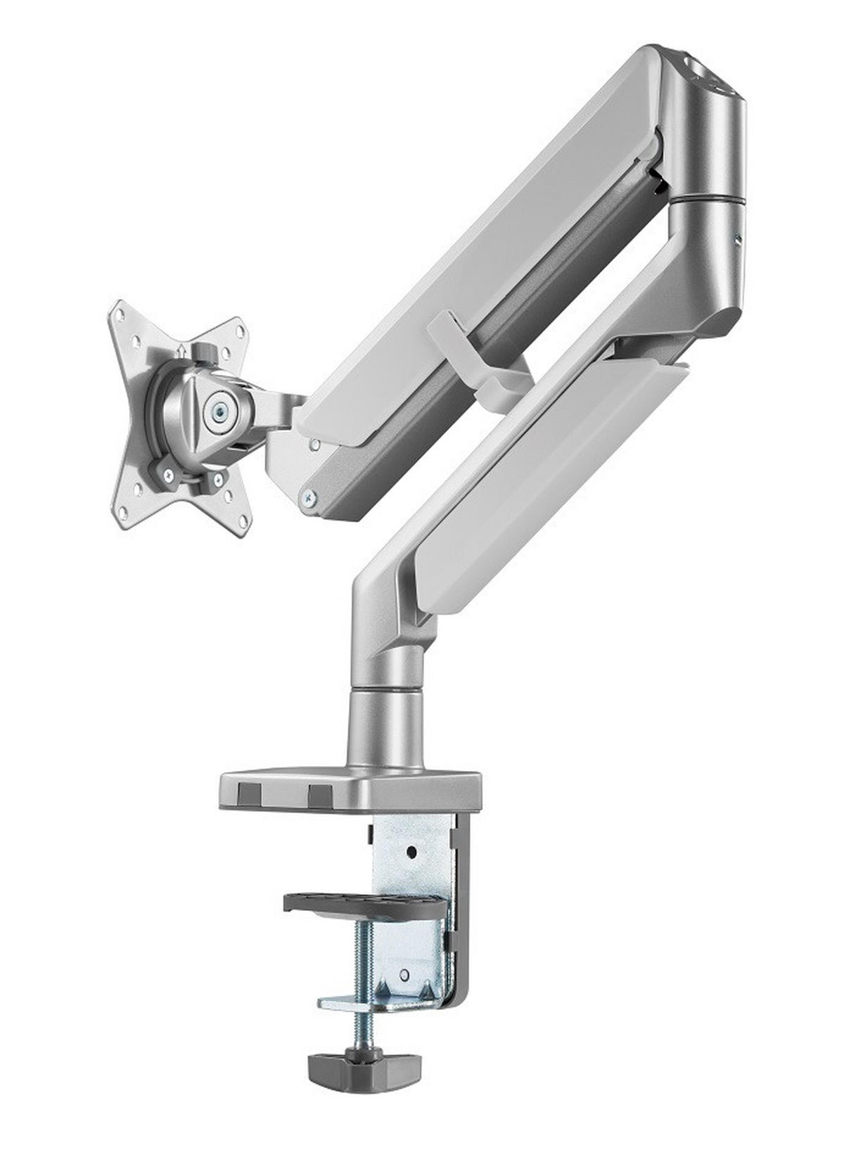MONITOR-HALTERUNG Metall, Kunststoff Grau, Weiß  - Weiß/Grau, Design, Kunststoff/Metall (56/69,5/11,7cm) - Boxxx