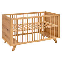 GITTERBETT Berta  - Eichefarben, Natur, Holz/Holzwerkstoff (78/80/148cm) - Jimmylee