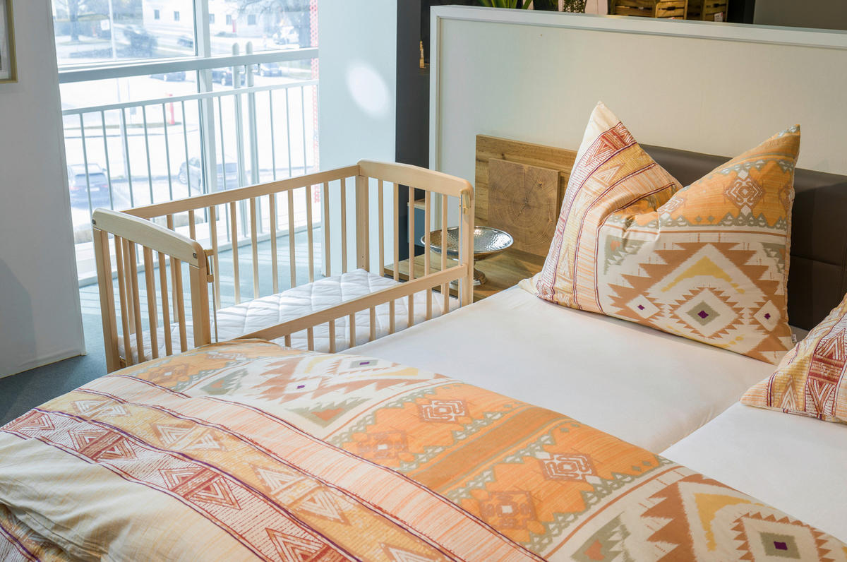 BEISTELLBETT Nino  - Naturfarben, Basics, Holz (94/69/85cm) - Fillikid