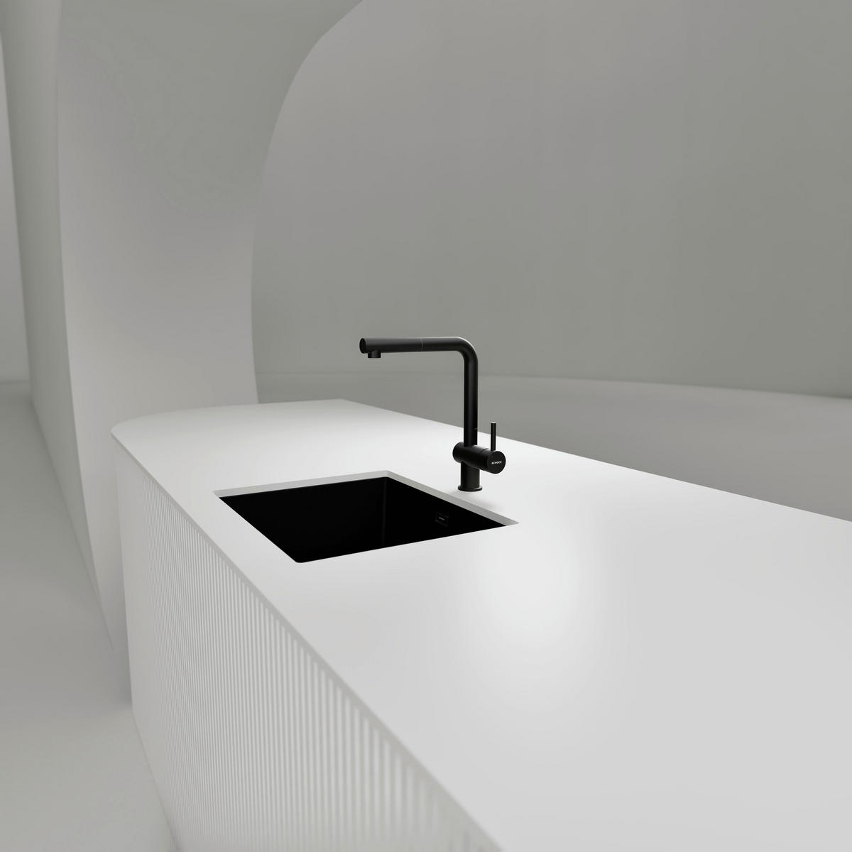 KÜCHENARMATUR 540127PUR  - Schwarz, Basics, Stein (5/31/21,5cm) - Schock