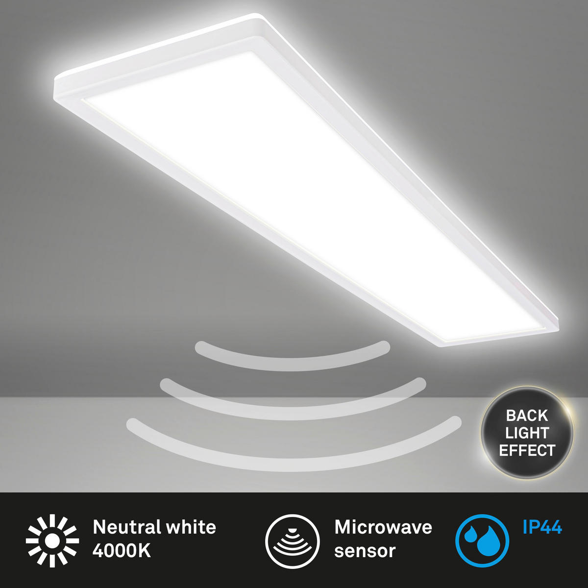 LED-PANEEL Move 98/20/3 cm   - Weiß, Basics, Kunststoff (98/20/3cm)