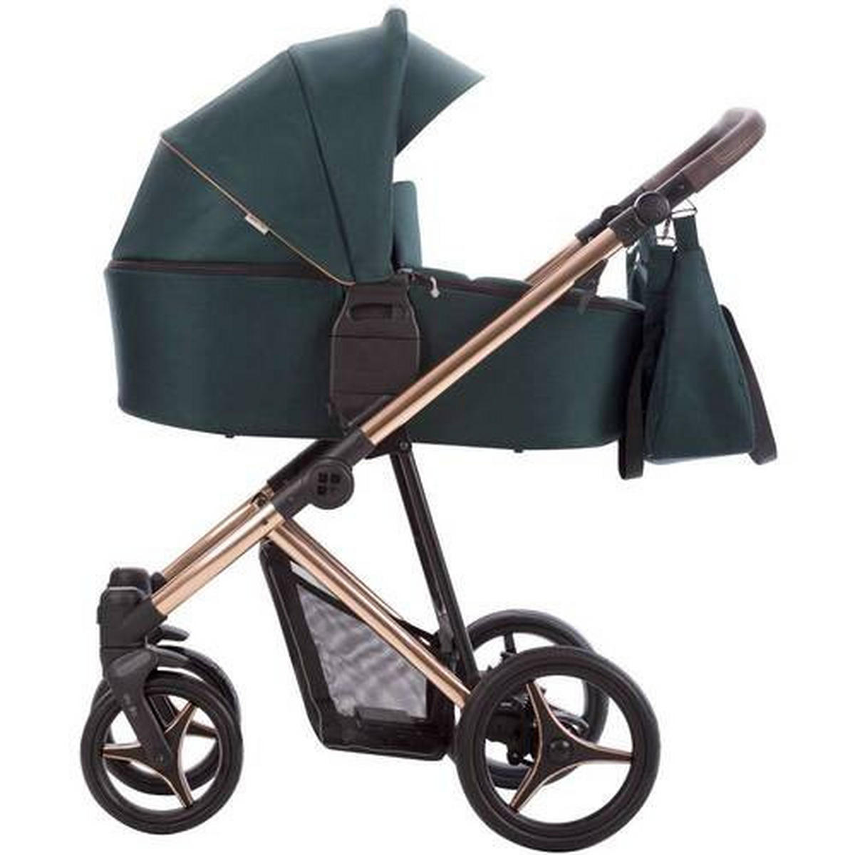 DJEČJA KOLICA  Flavio Premium  - tamno zelena, Basics, tekstil/metal (50/90/50cm) - Bebetto