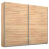 SCHWEBETÜRENSCHRANK in Sonoma Eiche  - Alufarben/Sonoma Eiche, Modern, Holzwerkstoff/Metall (226/210/62cm) - Rauch Möbel