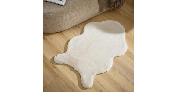 KUNSTFELL 60/90 cm Creme - Creme, KONVENTIONELL, Textil (60/90cm) - Boxxx
