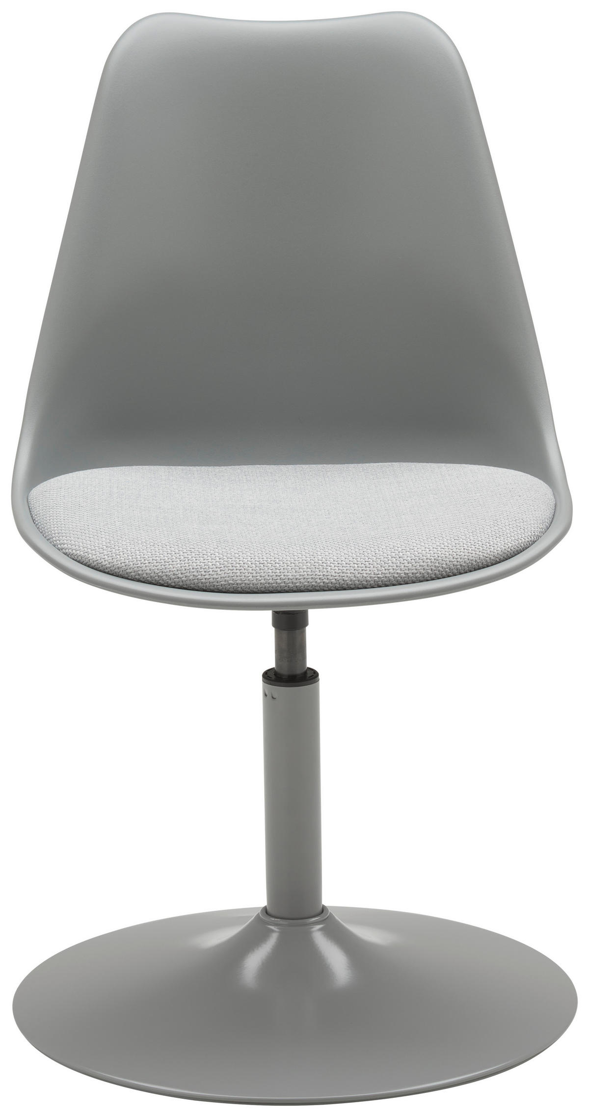 STUHL  in Eisen Webstoff Metall, Kunststoff, Textil matt  - Grau, LIFESTYLE, Kunststoff/Textil (47.5/88/52cm) - MID.YOU