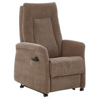 FERNSEHSESSEL Chenille Beige  - Beige/Grau, Konventionell, Kunststoff/Textil (78/115/90cm) - Hukla