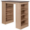 BARBORD i trämaterial  103/50/115 cm  - svart/ekfärgad, Design, trämaterial (103/50/115cm) - Respekta
