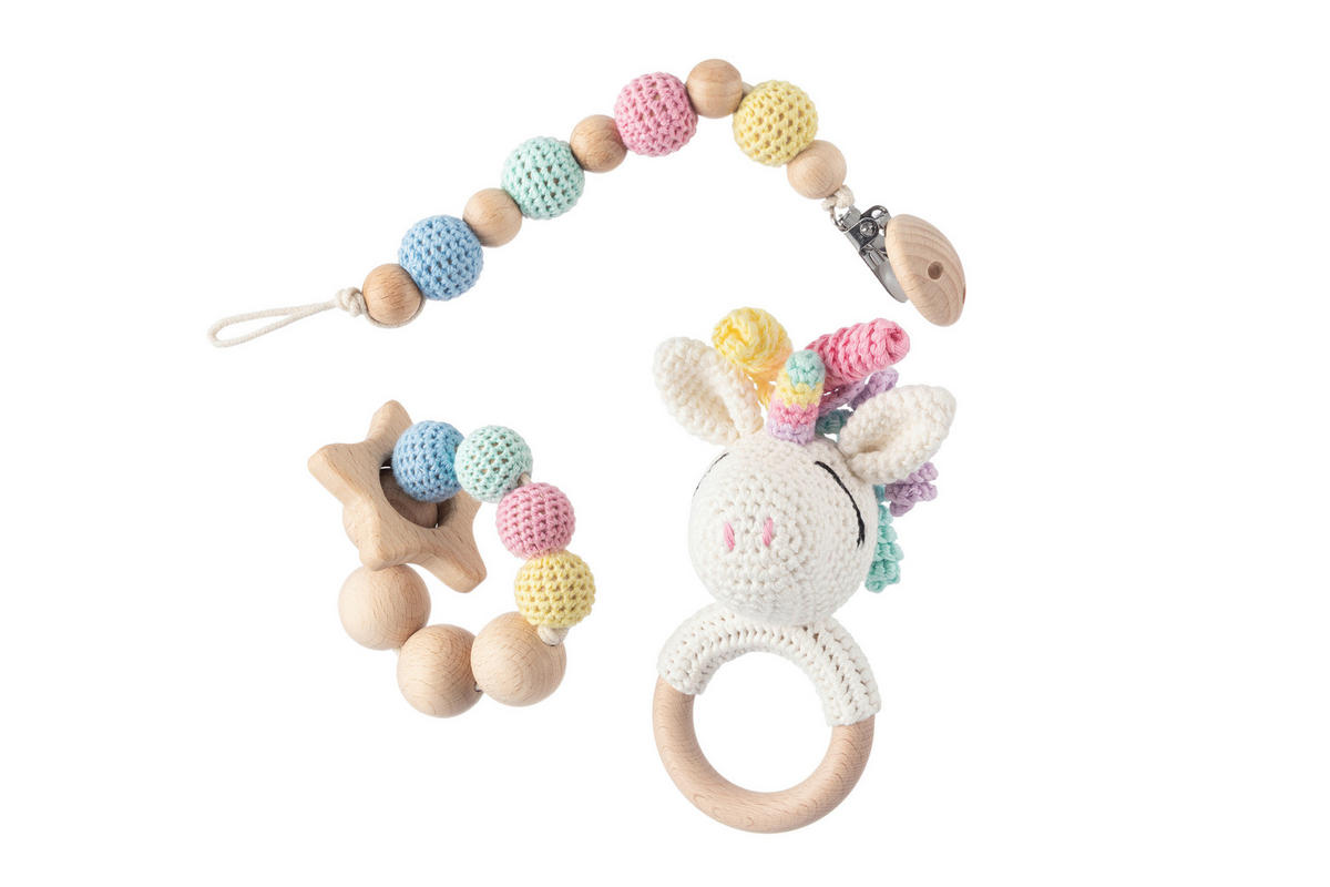 KINDERSPIELSET  - Multicolor, Basics, Holz/Textil - Patinio
