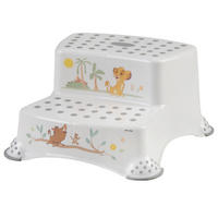 TRITTHOCKER LION KING  - Weiß Hochglanz, Basics, Kunststoff (40/37/21cm) - Disney