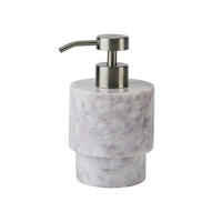 SEIFENSPENDER  - Mauve/Weiß, Basics, Stein (8/14,5cm) - Aquanova