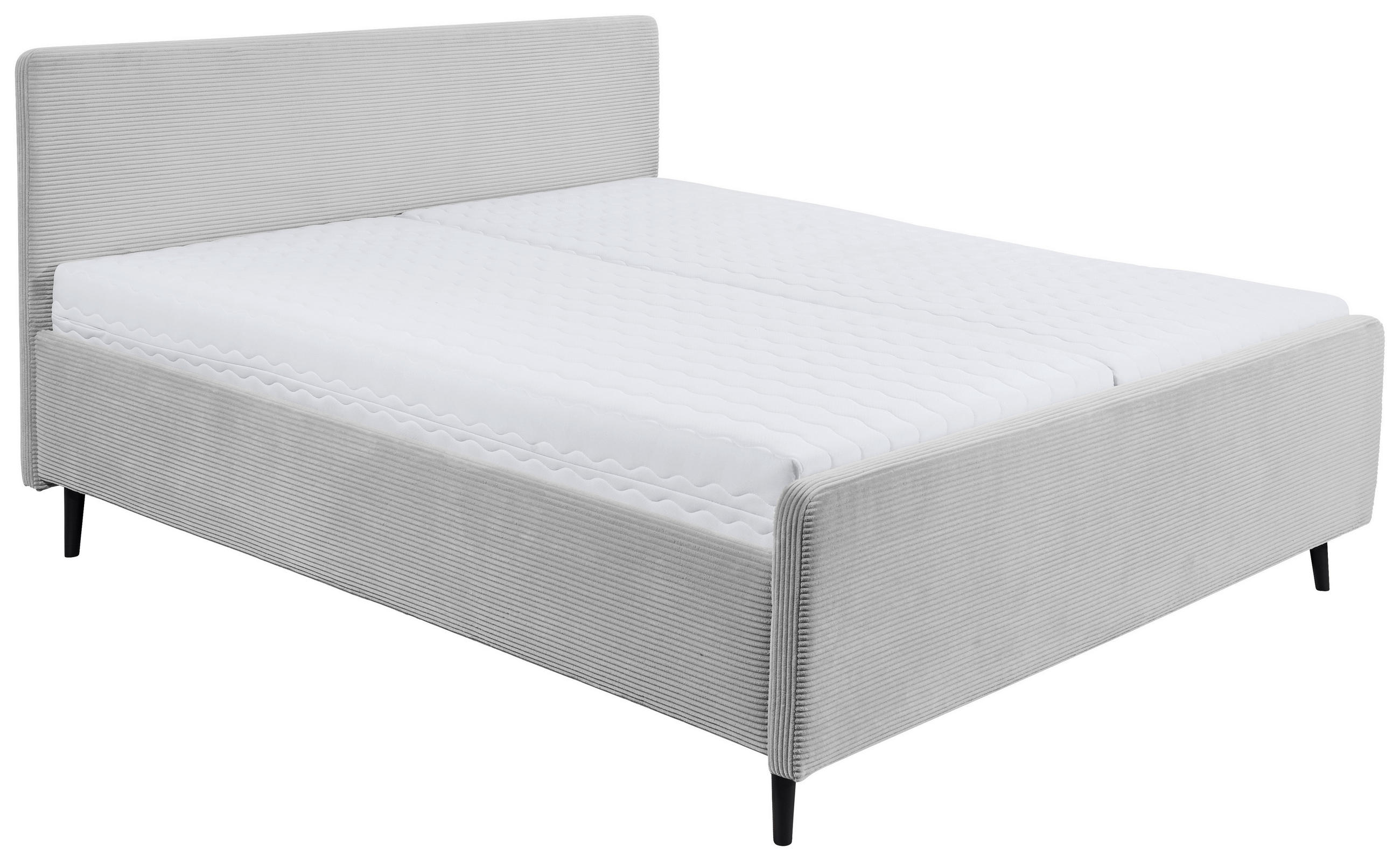 MID.YOU ČALOUNĚNÁ POSTEL, 160/200 cm, světle šedá