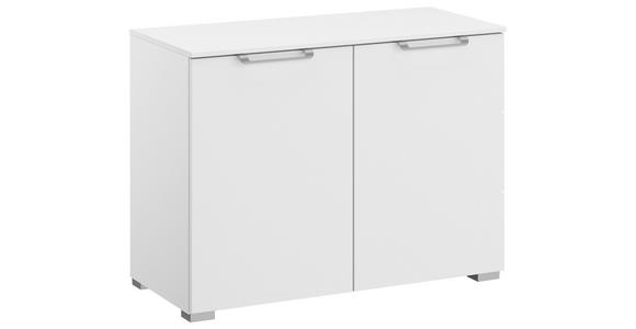 KOMMODE , 80/61/42 cm,  - Silberfarben/Alufarben, Design, Holzwerkstoff/Kunststoff (80/61/42cm) - Novel