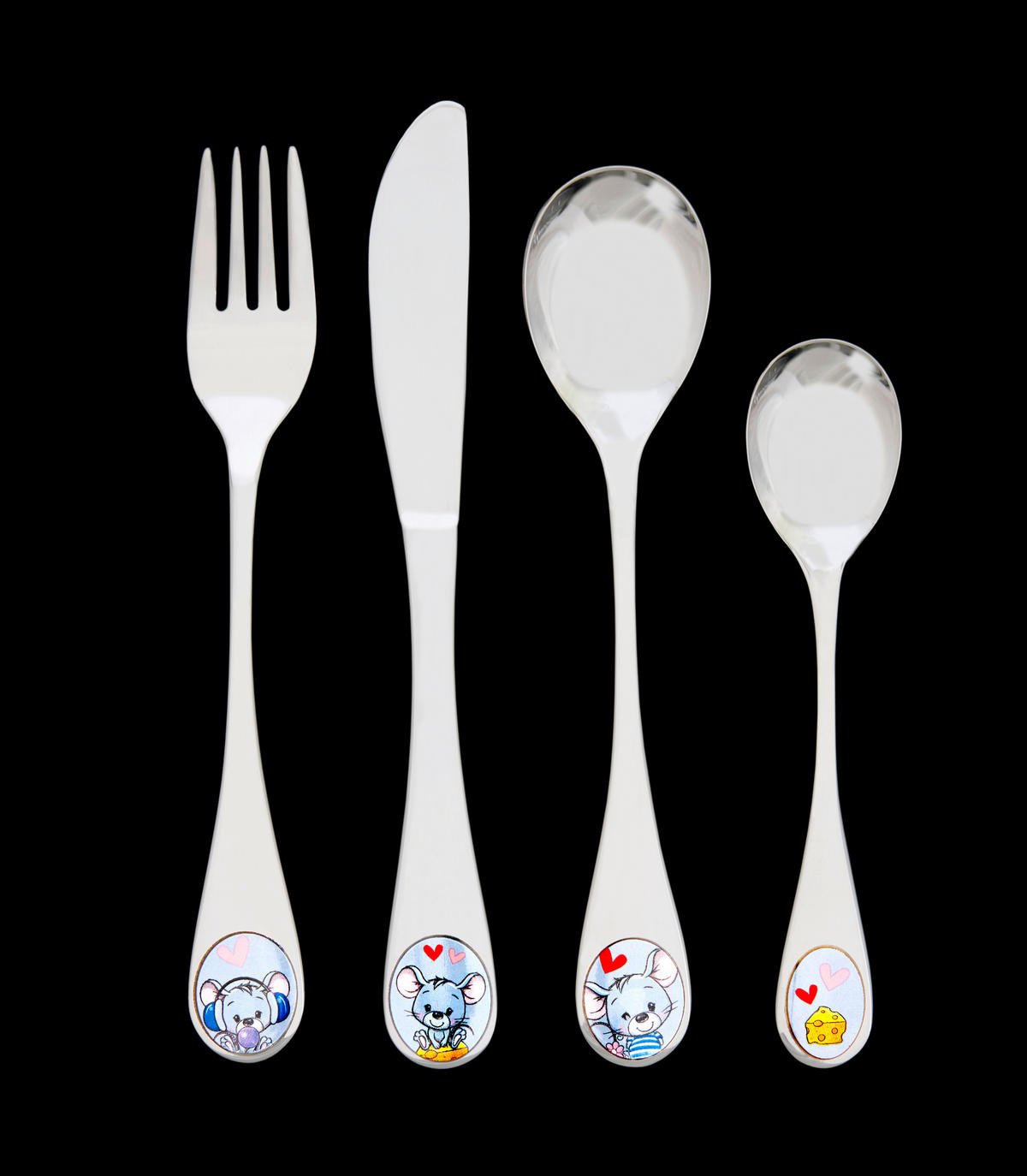 BESTECKSET  4-teilig  - Silberfarben, Basics, Metall (14.7/21.2/3.3cm) - Berndorf
