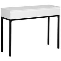 KONSOLENTISCH Metall, Holzwerkstoff 100/35/77 cm   - Weiss/Schwarz, Design, Holzwerkstoff/Metall (100/35/77cm) - home24