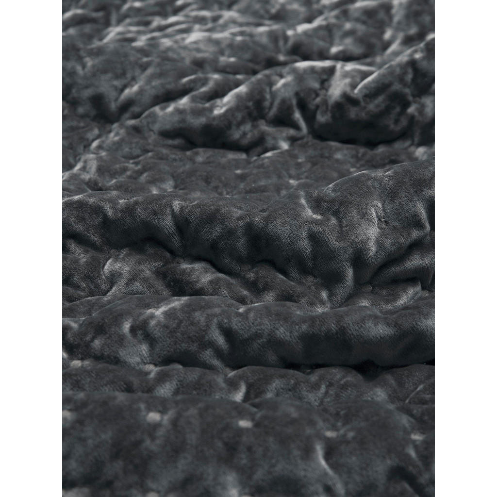 Thumbnail - Svanefors Tagesdecke Cia, Grau, Textil, Uni, 180x260 cm, Schlaftextilien, Bettwäsche, Tagesdecken
