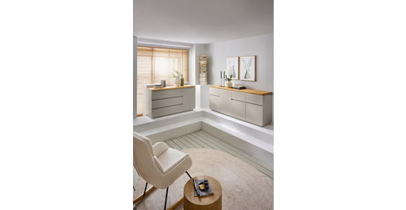 SIDEBOARD 195/82/42 cm  - Kaschmir/Eichefarben, KONVENTIONELL, Holz/Holzwerkstoff (195/82/42cm) - Novel