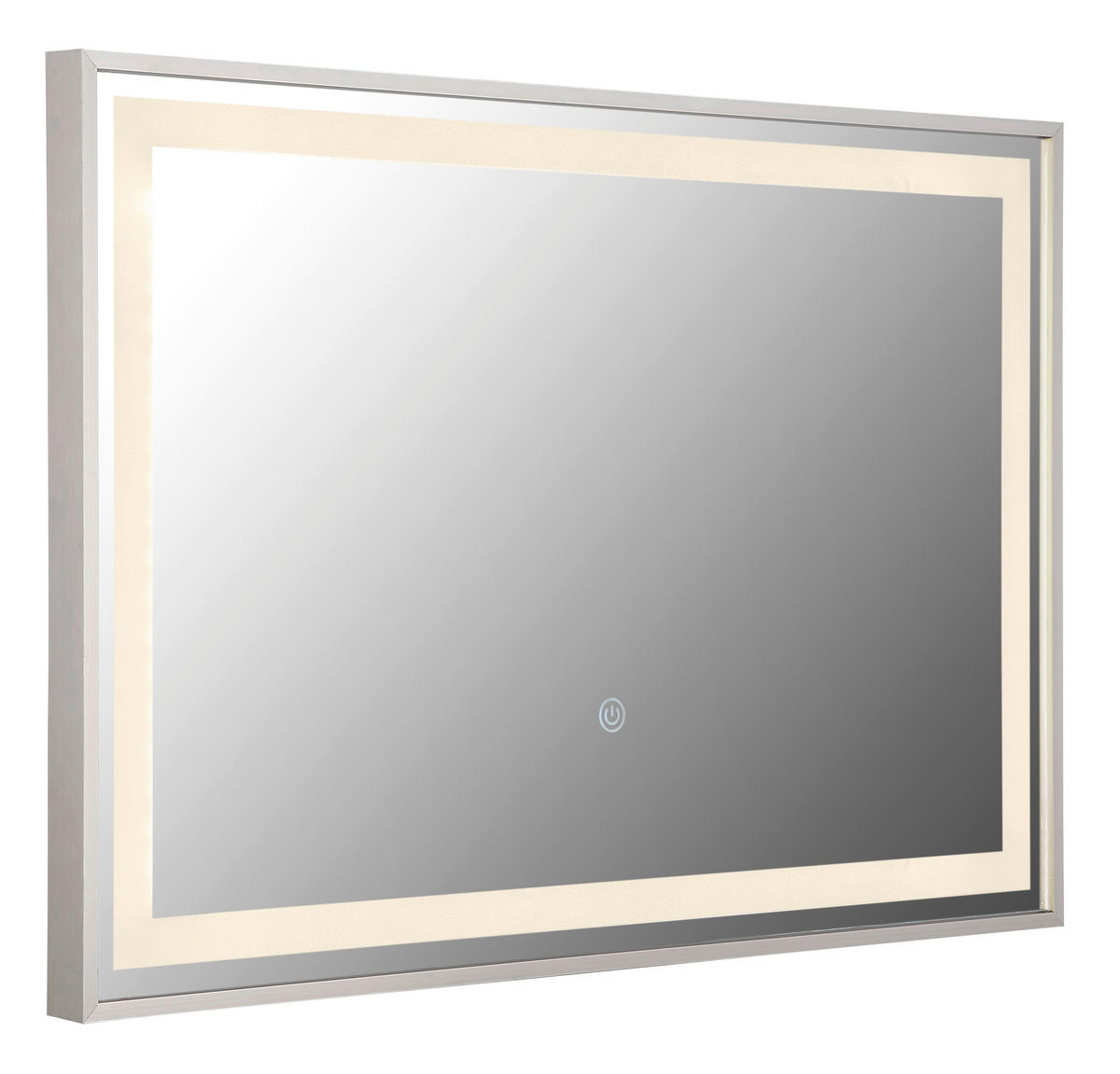 ZRCADLO S OSVĚTLENÍM, 60/40/2,8 cm - Basics, kov/plast (60/40/2,8cm) - Globo