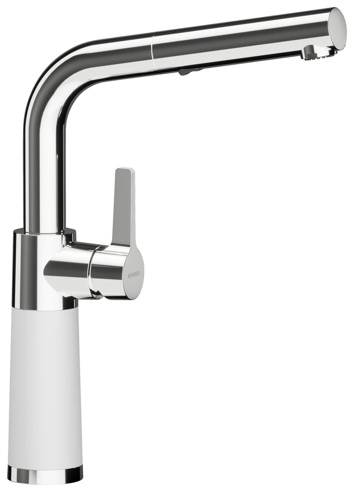 KÜCHENARMATUR 557120DAY  - Weiß, Basics, Stein/Metall (5,2/32,3/19,7cm) - Schock