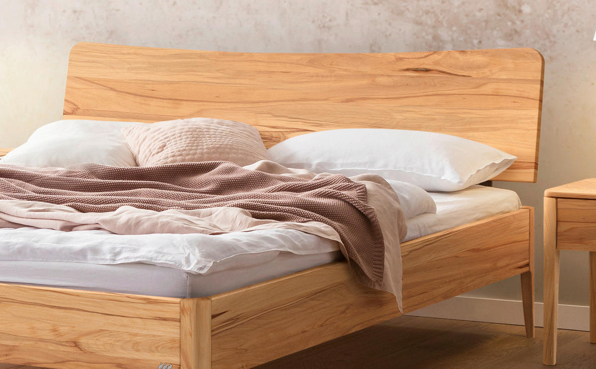 BETT 180/200 cm  in Buchefarben   - Buchefarben, Konventionell, Holz (180/200cm) - Hasena