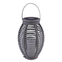 SVJETILJKA SOLARNA  - siva, Basics, plastika (18,5/35cm) - Globo