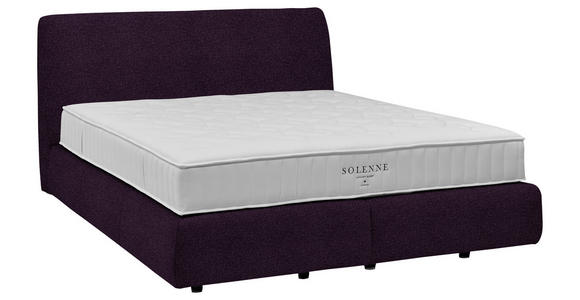 BOXSPRINGBETT 200/200 cm  in Violett  - Violett/Schwarz, Design, Kunststoff/Textil (200/200cm) - Johann Jakob