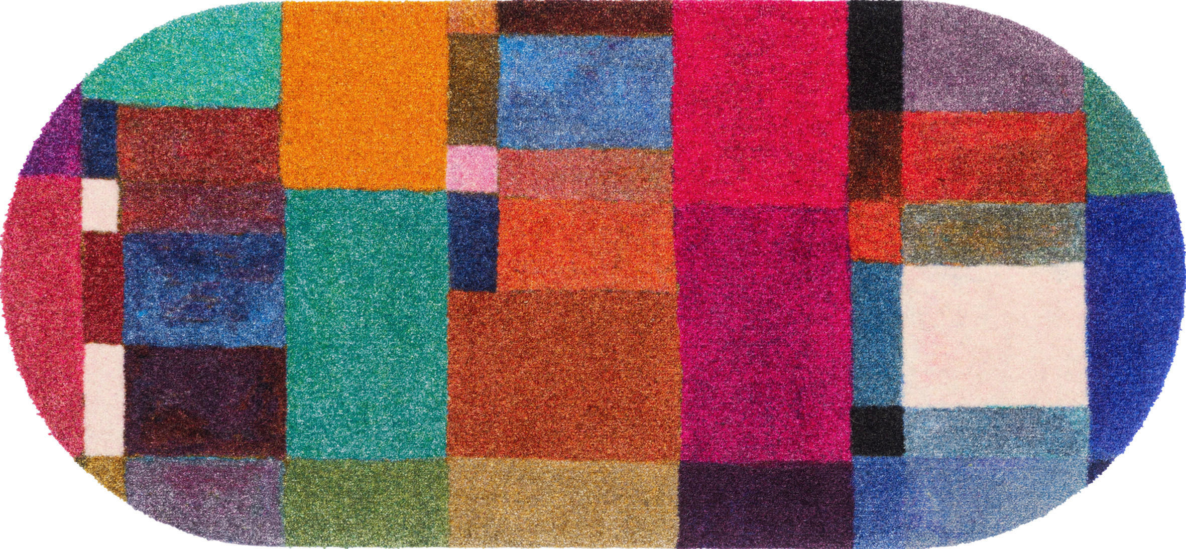 LÄUFER 70/150 cm Mosaique Multicolor  - Multicolor, Design, Kunststoff/Textil (70/150cm) - wash+dry
