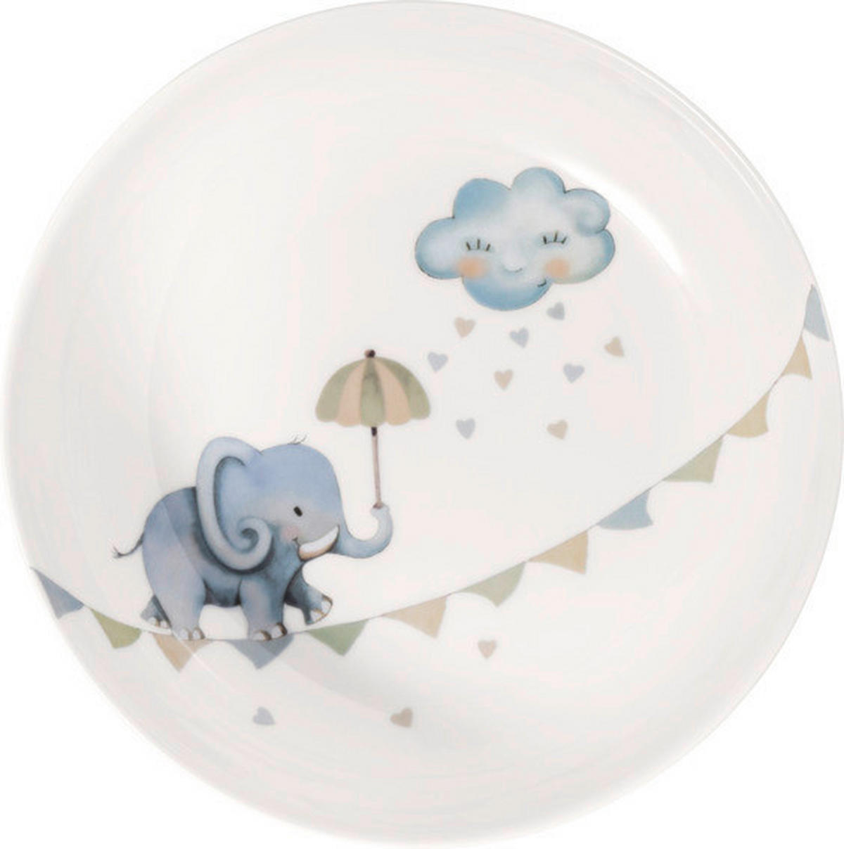 KINDERTELLER Walk Elephant  - Multicolor, Design, Keramik (18,5/18,5/4,5cm) - Villa Collection