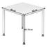 SCHREIBTISCH - Silberfarben/Weiß, KONVENTIONELL, Holzwerkstoff/Metall (80/68 (76)/80cm) SCHREIBTISCH - Silberfarben/Weiß, KONVENTIONELL, Holzwerkstoff/Metall (80/68 (76)/80cm)