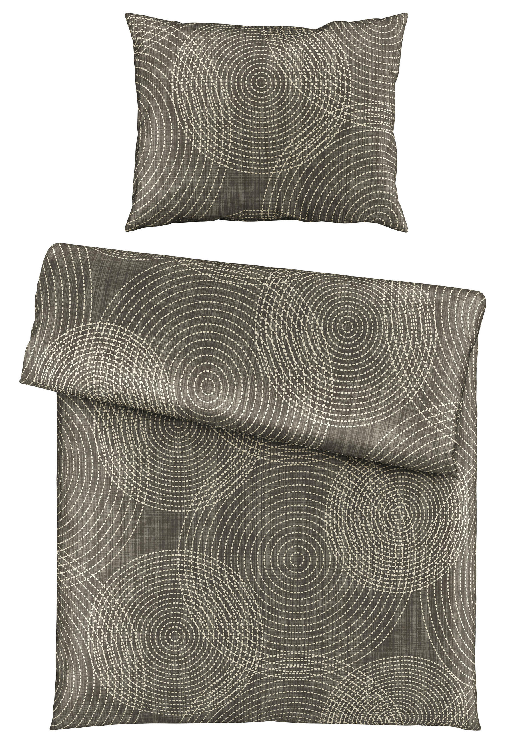 POVLEČENÍ, satén, hnědá, 140/200 cm - hnědá, Konvenční, textil (140/200cm) - Novel