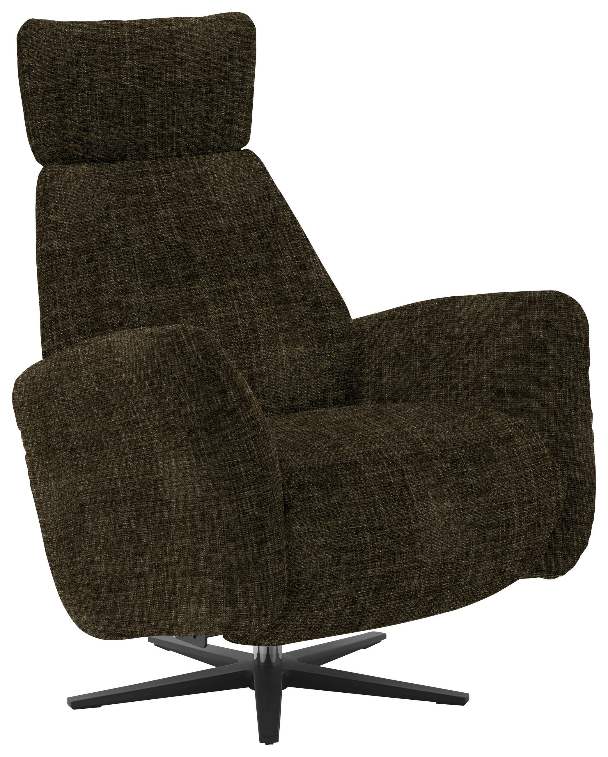 RELAXSESSEL in Textil Olivgrün  - Schwarz/Olivgrün, Design, Textil/Metall (78/113/90cm) - Dieter Knoll