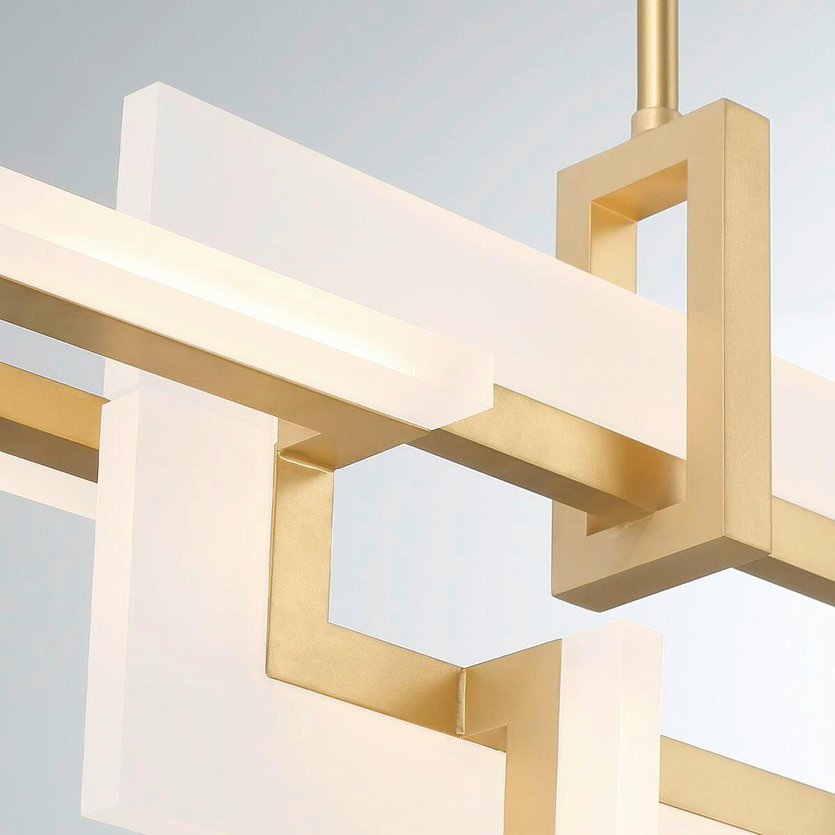 LED-HÄNGELEUCHTE    - Goldfarben, Design, Kunststoff/Metall (47,5/84/14cm) - Elstead Lighting