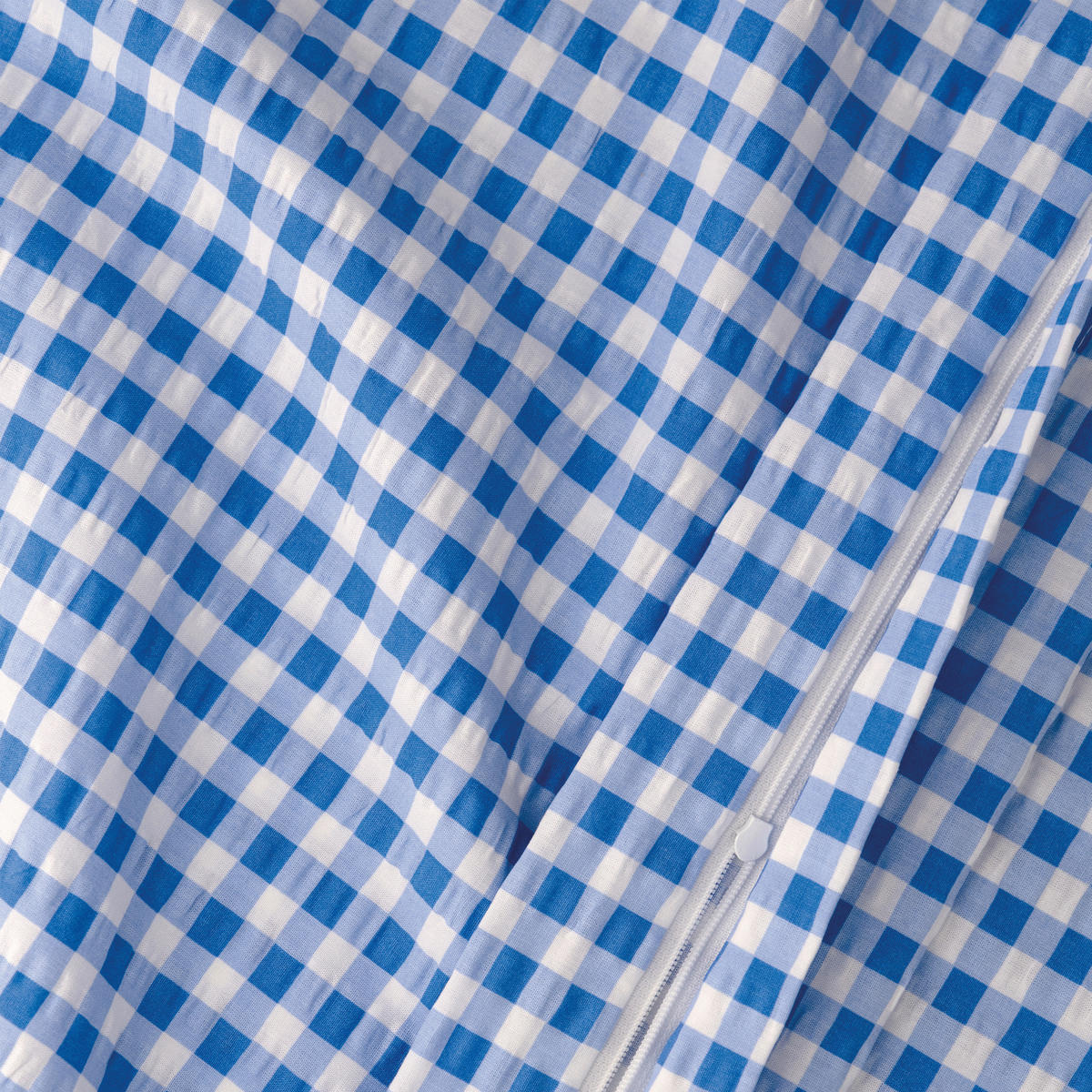 BETTWÄSCHE Seersucker 140/200 cm  - Blau/Weiß, Trend, Textil (140/200cm) - Florella