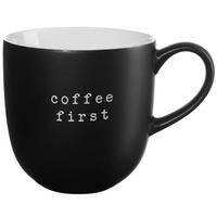 KAFFEEBECHER hey!    - Schwarz, Basics, Keramik (350ml) - ASA