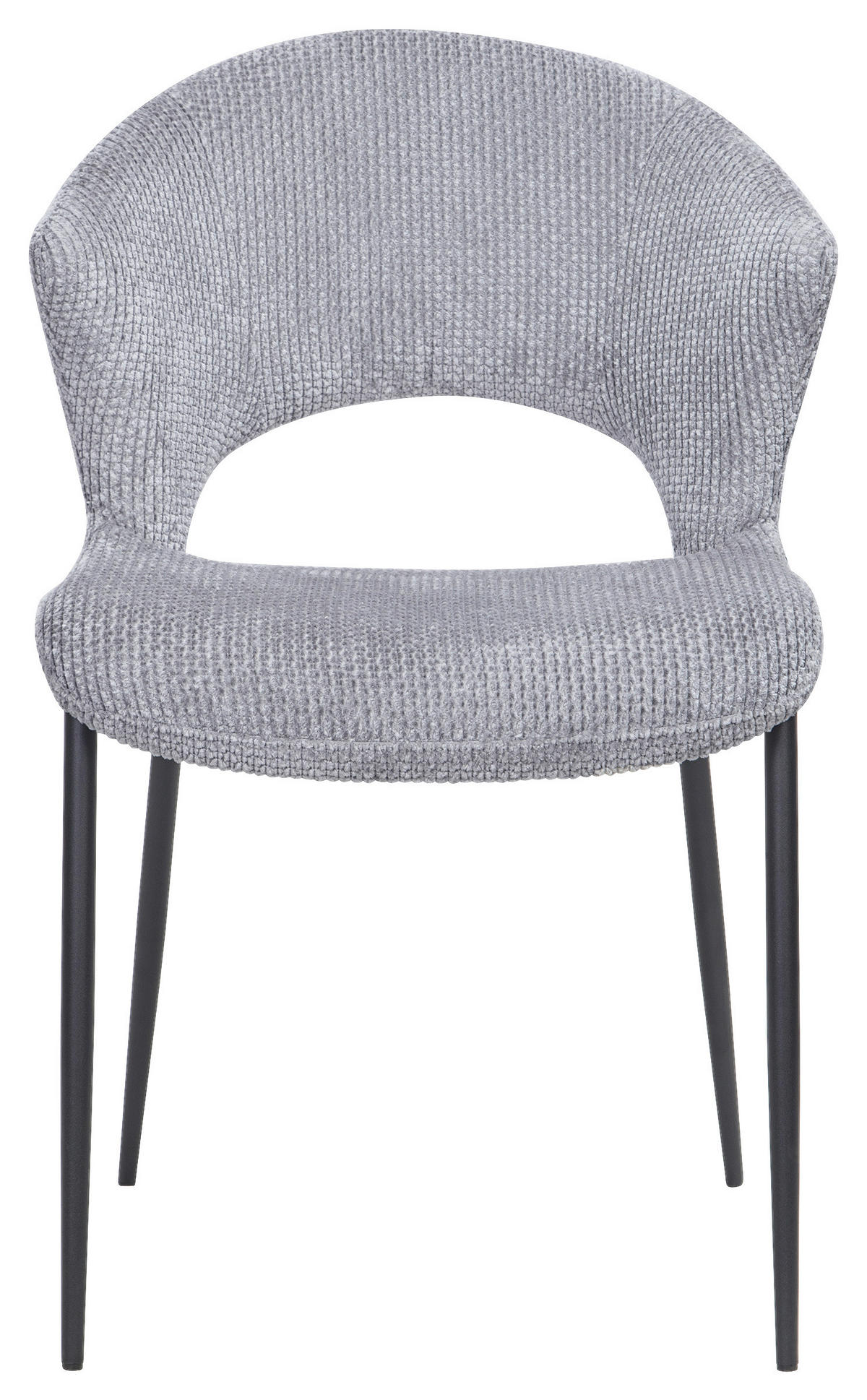 STUHL   Webstoff  Grau  - Schwarz/Grau, Design, Textil/Metall (56,5/83,5/63,5cm) - Stylife