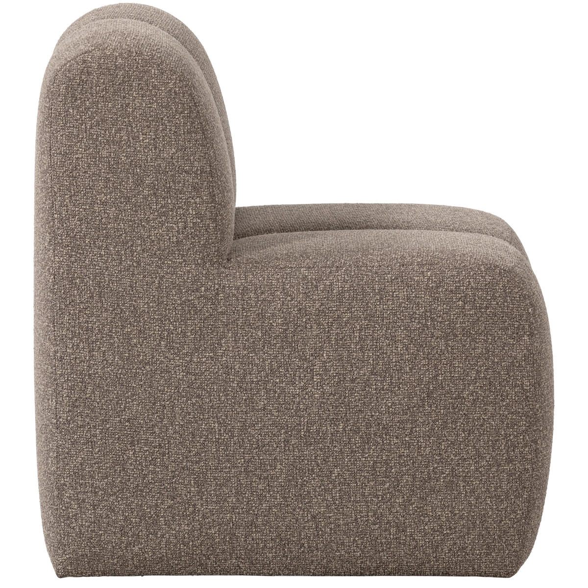 SITZBANK in Textil Braun  - Schwarz/Braun, MODERN, Kunststoff/Textil (84/83/73cm) - Livetastic