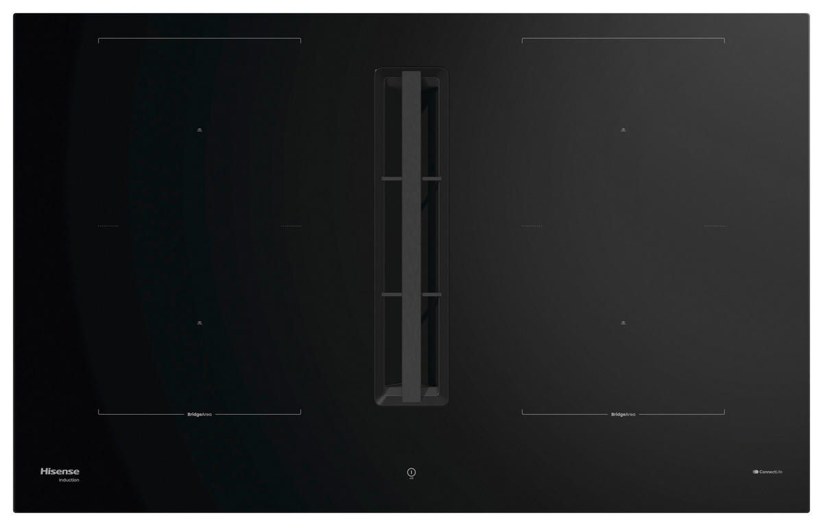 KOCHFELD-DUNSTABZUG-KOMBI HEH8443BSCWF  - Schwarz, Basics, Glas/Metall (83/23,3/52cm) - Hisense
