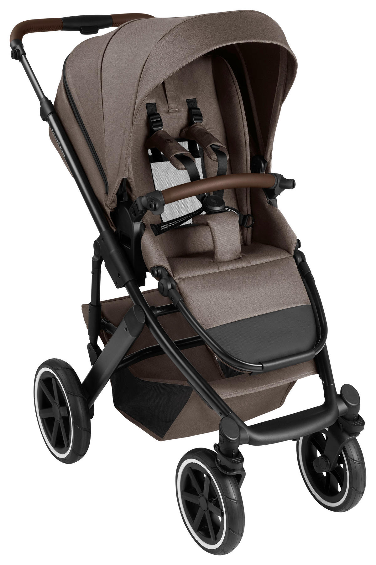 KINDERWAGENSET  Salsa 5 Air Frühjahrs-Set  Nature  - Graubraun/Schwarz, Basics, Textil/Metall (63/118/95.5cm) - ABC Design