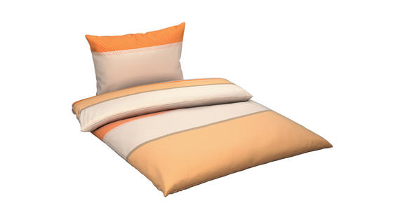 BETTWÄSCHE TANJA Satin 140/200 cm  - Orange, KONVENTIONELL, Textil (140/200cm) - Novel