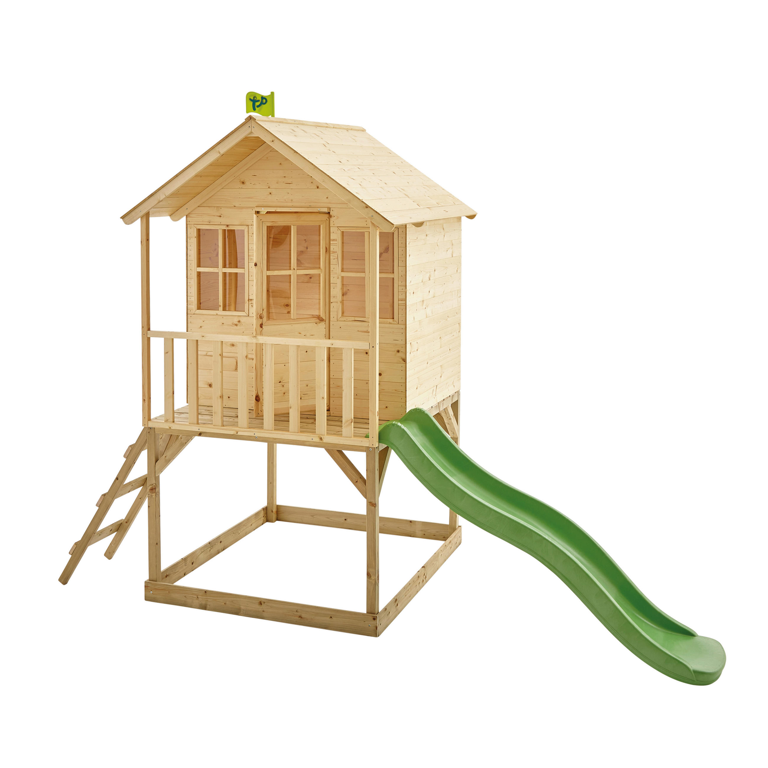 SPIELTURM 306/230/137 cm  - Kieferfarben, KONVENTIONELL, Holz (306/230/137cm) - Ambia Garden